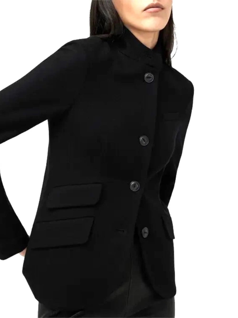 $598 Unworn Rag & Bone Slade Stretchy Ponte Blazer in Black